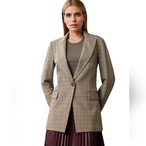 $698 Veronica Beard Long and Lean Dickey Jacket